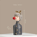 GobekUsa Bubble Gum Girl Statue: Modern Room Decor & Birthday Gift