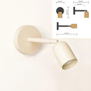 GobekUsa Adjustable GU10 LED Wall Sconce Modern Wall Light for Living Room & Bedroom