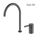 GobekUsa Black Basin Faucet: Brushed Gold Two-Hole Bathroom Sink Tap with Rotating Spout