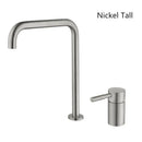 GobekUsa Black Basin Faucet: Brushed Gold Two-Hole Bathroom Sink Tap with Rotating Spout