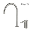 GobekUsa Black Basin Faucet: Brushed Gold Two-Hole Bathroom Sink Tap with Rotating Spout