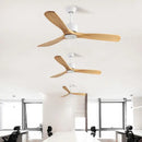 GobekUsa 42" Wooden Ceiling Fan Remote Control Decorative Home Fan DC 110-240V