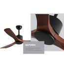 GobekUsa 42" Wooden Ceiling Fan Remote Control Decorative Home Fan DC 110-240V