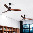 GobekUsa 42" Wooden Ceiling Fan Remote Control Decorative Home Fan DC 110-240V