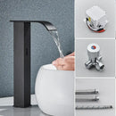 GobekUsa Automatic Sensor Waterfall Basin Faucet - Touchless Bathroom Sink Tap