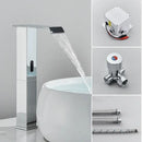 GobekUsa Automatic Sensor Waterfall Basin Faucet - Touchless Bathroom Sink Tap