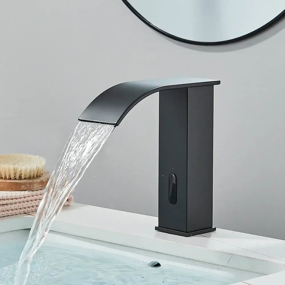 GobekUsa Automatic Sensor Waterfall Basin Faucet - Touchless Bathroom Sink Tap, photo 2 of 17
