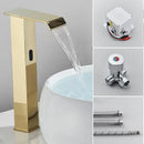 GobekUsa Automatic Sensor Waterfall Basin Faucet - Touchless Bathroom Sink Tap