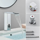 GobekUsa Automatic Sensor Waterfall Basin Faucet - Touchless Bathroom Sink Tap