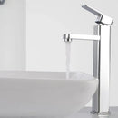 Modern matte black basin faucet bathroom hot cold mixer by Decorbites