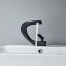GobekUsa Black Basin Faucet Brushed Gold Bathroom Mixer Tap Hot Cold Lavotory Chrome
