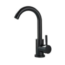 GobekUsa Black Basin Faucet Single Cold Hot Sink Tap Short Kitchen Mixer Rotatable