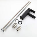 GobekUsa Black Basin Faucet Single Handle Hot Cold Water Mixer for Bathroom Sink