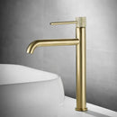 GobekUsa Brushed Gold Basin Faucet Single Handle Bathroom Sink Mixer Tap
