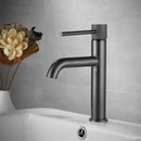 GobekUsa Brushed Gold Basin Faucet Single Handle Bathroom Sink Mixer Tap