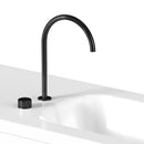 GobekUsa Black Basin Faucet - Brushed Rotate Sink Tap, Two Holes Bathroom Faucet