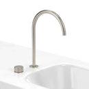 GobekUsa Black Basin Faucet - Brushed Rotate Sink Tap, Two Holes Bathroom Faucet