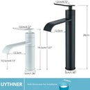 GobekUsa Basin Faucet Mixer for Bathroom Vessel Washbasin Hot Cold Water Deck Mounted