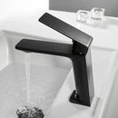 GobekUsa Black Bathroom Basin Faucet Mixer Tap Deck Mounted Hot Cold Torneira Banheiro