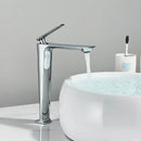 GobekUsa Black Basin Mixer Faucet for Bathroom Vanity, Deck Mounted Hot and Cold Water Tap
