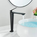 GobekUsa Black Basin Mixer Faucet for Bathroom Vanity, Deck Mounted Hot and Cold Water Tap