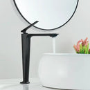 GobekUsa Black Basin Mixer Faucet for Bathroom Vanity, Deck Mounted Hot and Cold Water Tap