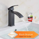 GobekUsa Black Basin Mixer Faucet with Hot Cold Control