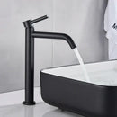 GobekUsa Black Deck Mounted Basin Mixer Tap | Hot Cold Water Faucet for Bathroom Basin
