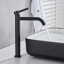 GobekUsa Black Deck Mounted Basin Mixer Tap | Hot Cold Water Faucet for Bathroom Basin