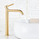 GobekUsa Black Deck Mounted Basin Mixer Tap | Hot Cold Water Faucet for Bathroom Basin