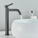 GobekUsa Black Deck Mounted Basin Mixer Tap | Hot Cold Water Faucet for Bathroom Basin