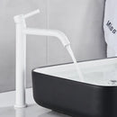 GobekUsa Black Deck Mounted Basin Mixer Tap | Hot Cold Water Faucet for Bathroom Basin