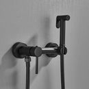 GobekUsa Bidet Shower Faucet Set: Matte Black Brass Hygienic Spray Tap with Hot/Cold Mixer