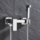 GobekUsa Bidet Shower Faucet Set: Matte Black Brass Hygienic Spray Tap with Hot/Cold Mixer