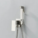 GobekUsa Bidet Shower Faucet Set: Matte Black Brass Hygienic Spray Tap with Hot/Cold Mixer