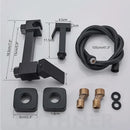 GobekUsa Bidet Shower Faucet Set: Matte Black Brass Hygienic Spray Tap with Hot/Cold Mixer