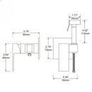 GobekUsa Bidet Spray Gun Set Kit with Hot and Cold Hygienic Shower for Bathroom and Toilet