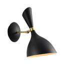 GobekUsa Contemporary 1-Light Wall Mounted Funnel Wall Sconce with Metal Shade for Bedside
