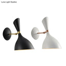 GobekUsa Contemporary 1-Light Wall Mounted Funnel Wall Sconce with Metal Shade for Bedside