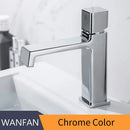 GobekUsa Black Brass Basin Faucet Hot Cold Water Mixer Chrome Finish