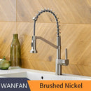 GobekUsa Black Brass Kitchen Faucet Pull Out Swivel Spout Mixer Tap