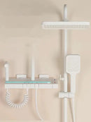 GobekUsa Brass Shower Faucet Set with Intelligent Atmosphere Light and Pressurized System