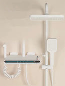 GobekUsa Brass Shower Faucet Set with Intelligent Atmosphere Light and Pressurized System