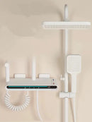 GobekUsa Brass Shower Faucet Set with Intelligent Atmosphere Light and Pressurized System