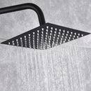 GobekUsa Black Brass Shower Set with Tub Faucet - Rainfall Bath Mixer for Bathtub