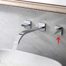 GobekUsa Black Brass Wall Mounted Bathroom Basin Faucet with Dual Handles