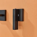 GobekUsa Black Brass Wall Mounted Bathroom Basin Faucet with Dual Handles