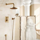 GobekUsa Black Antique Bath Rain Shower Wall Concealed Faucet Set