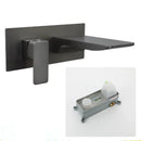 GobekUsa Blanoir Solid Brass In-Wall Black and Brushed Gold Basin Faucet Mixer Tap
