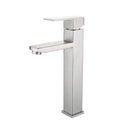GobekUsa Brushed Tall Basin Sink Faucet for Stylish Bathroom Water Control